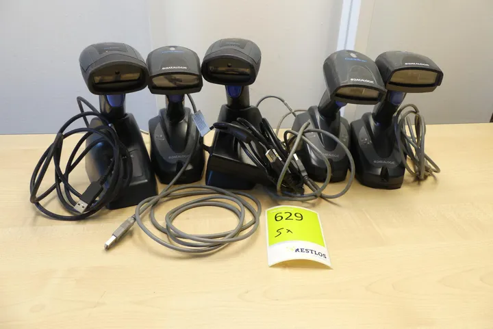 5x Datalogic - Scanner mit Ladestationen